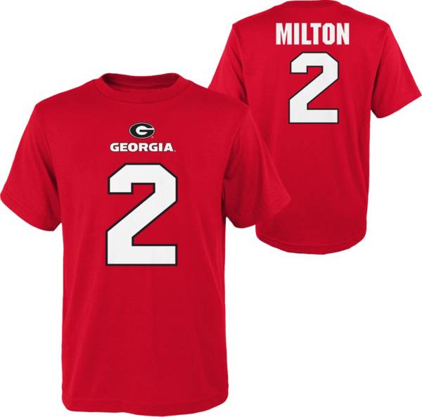Gen2 Youth Georgia Bulldogs Kendall Milton #2 Red T-Shirt product image