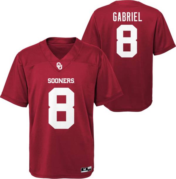 Gen2 Youth Oklahoma Sooners Dillon Gabriel #8 Crimson Replica Jersey ...