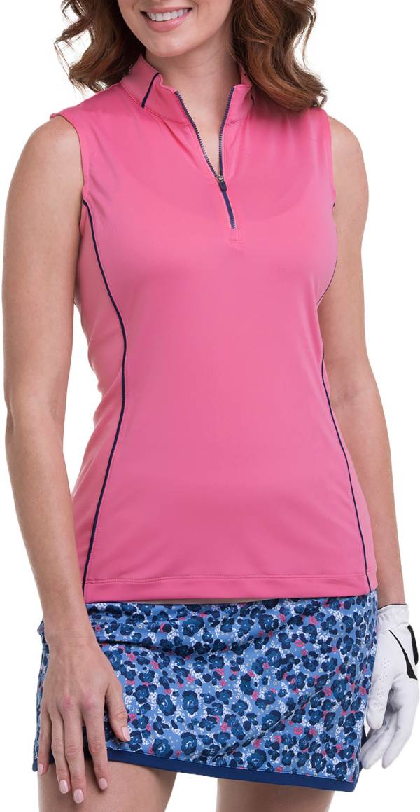 EPNY Women's Sleeveless Block Contrast Golf Polo product image
