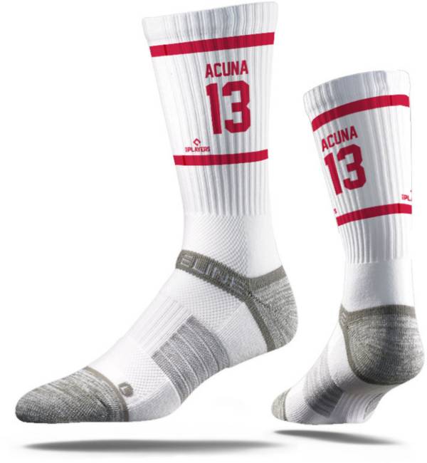 Strideline Men's Atlanta Braves Ronald Acuña Jr. Premium Crew Sock product image