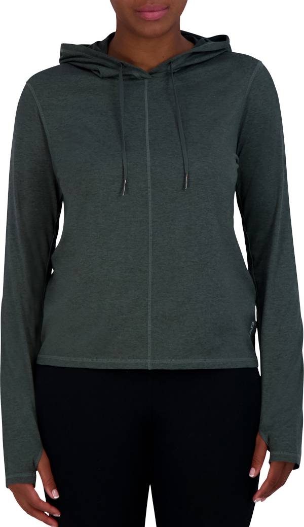 Ladies long zipped outlet hoodie