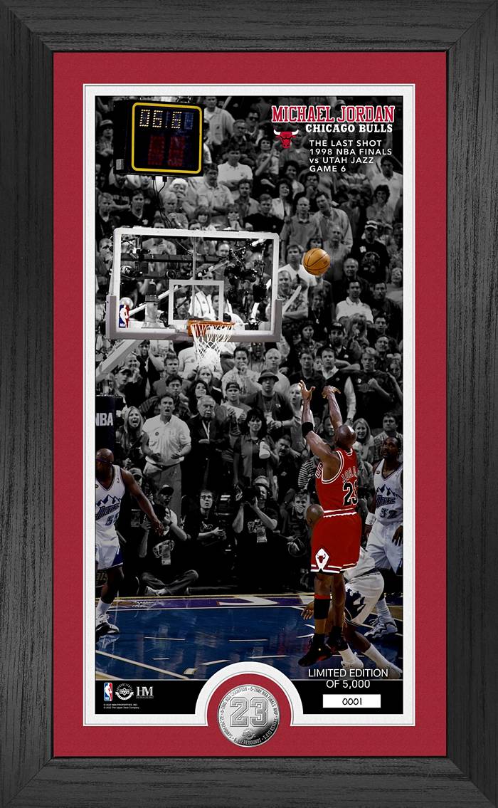 Michael Jordan Final Shot 1998 NBA Finals Signed 16x20 Photo UDA