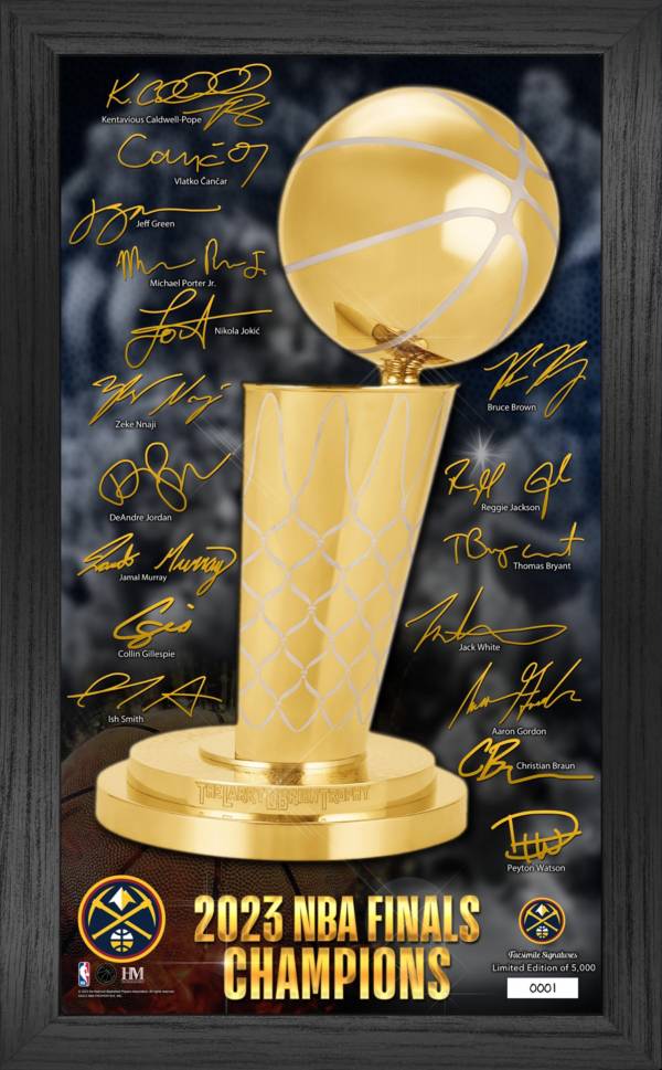 Highland Mint 2023 NBA Champions Denver Nuggets Trophy Panorama Frame ...