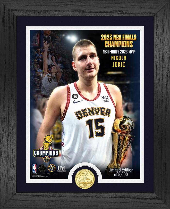 Mitchell & Ness Youth 2016 Denver Nuggets Nikola Jokic #15 Blue