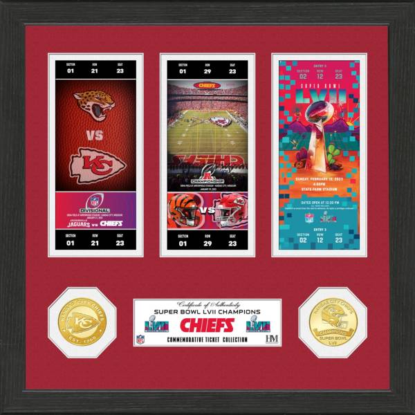 Highland Mint Road to the Super Bowl LVII Championship Kansas City Chiefs Bronze Coin and Ticket Collection product image