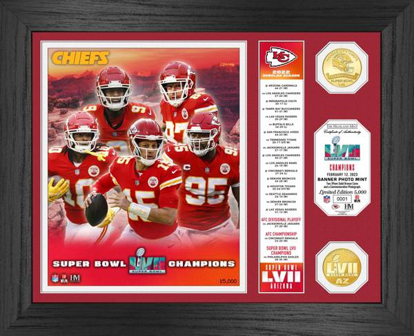 Highland Mint Super Bowl LVII Champions Banner Kansas City Chiefs Bronze Coin Photo Mint product image