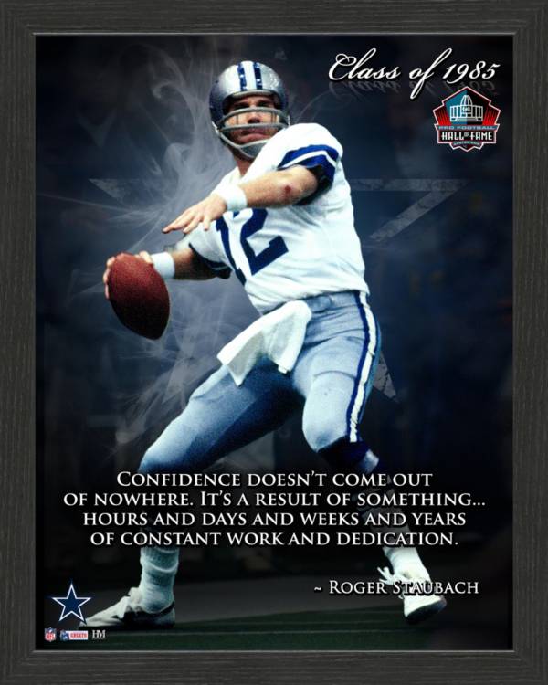 Highland Mint Dallas Cowboys Roger Staubach Inspiration Frame