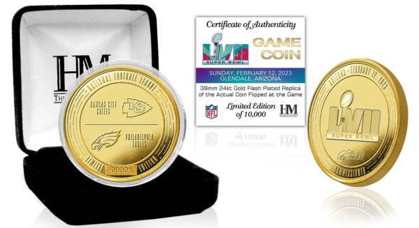 Highland Mint NFL Super Bowl LVI Cincinnati Bengals Vs. Los Angeles Rams  Two-Tone Gold Flip Coin