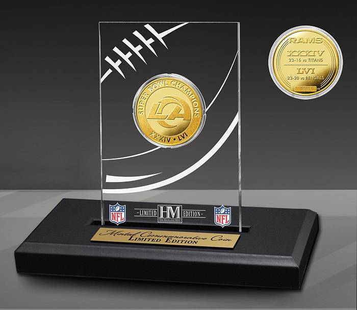 Highland Mint 2021 Super Bowl LVI Champions Los Angeles Rams Deluxe Ticket  and Bronze Coin Collection