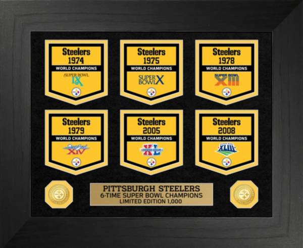 Highland Mint Pittsburgh Steelers Bronze Coin Deluxe Banner Collection product image