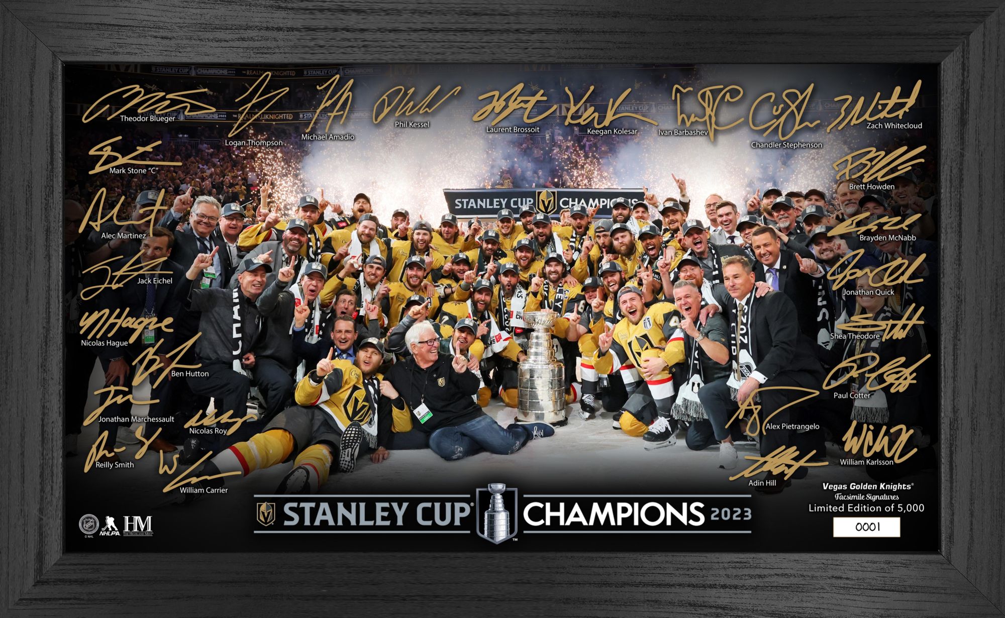 Highland Mint 2022-2023 Stanley Cup Champions Vegas Golden Knights  Memorable Moments Photo