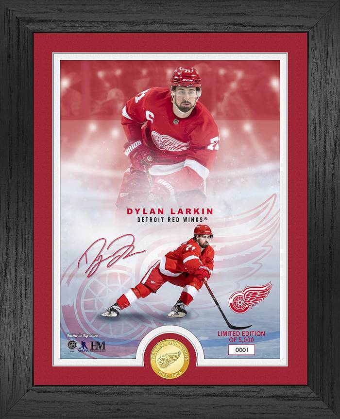 DYLAN LARKIN SIGNED DETROIT RED WINGS ADIDAS AUTHENTIC GAME JERSEY