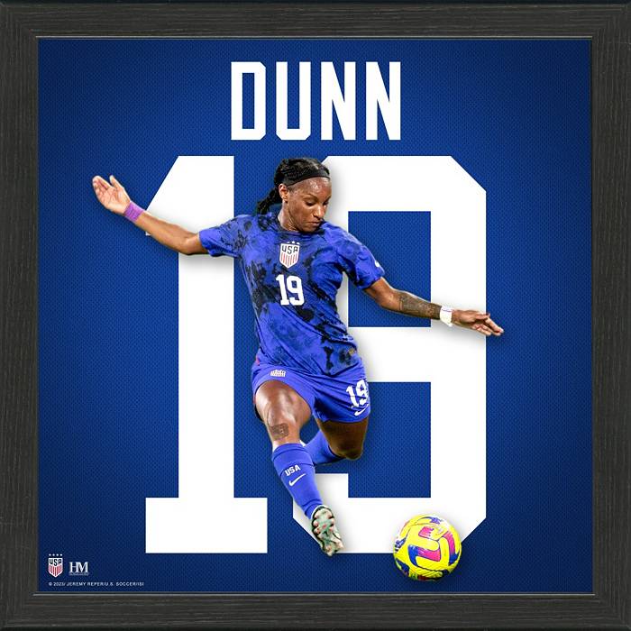 Highland Mint USWNT Crystal Dunn #19 Impact Jersey Frame