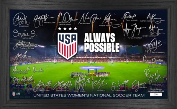 Highland Mint USWNT Alex Morgan #13 Impact Jersey Frame