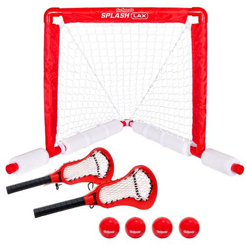 GoSports Splash Hoop 2-in-1 Pool Basketball & Volleyball Set – Full Court, Mit Bällen & Pumpe – Für Inround-Pools
