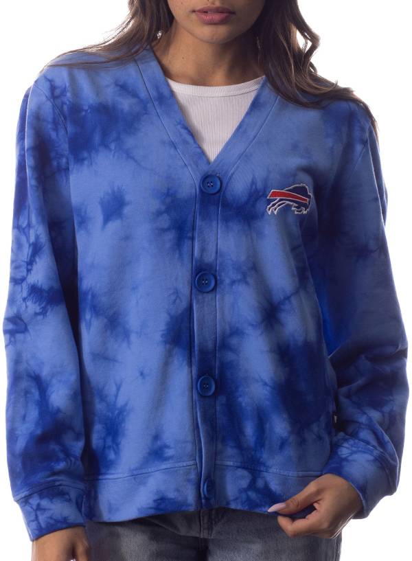 Men's New Era Royal Buffalo Bills Tie-Dye Pullover Hoodie