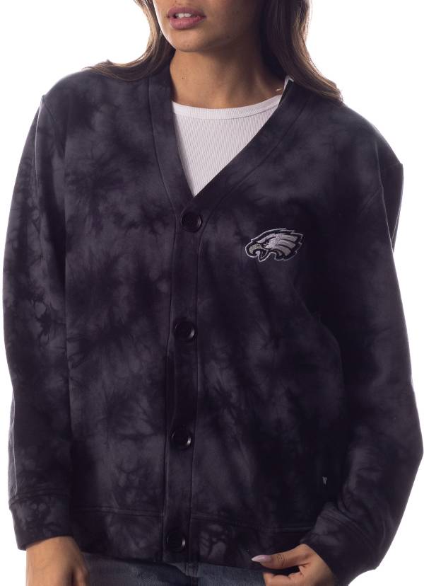 NFL, Sweaters, Women Nfl Team Apparel Philadelphia Eagles Varsity Cardigan  Sweater Gray Sm Nwt