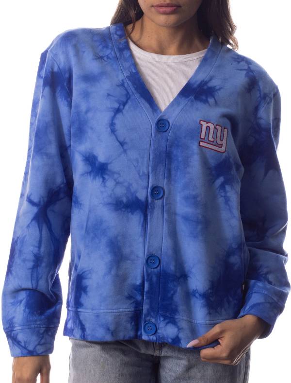 The Wild Collective Women's New York Giants Tie Dye Royal Cardigan product image