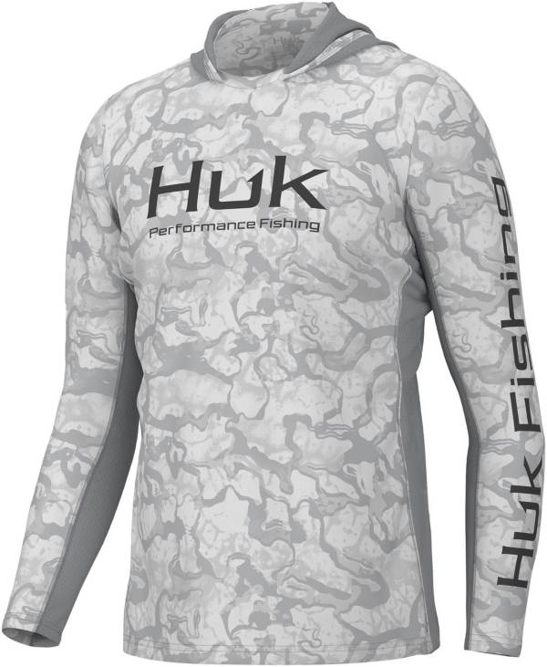 Huk Men's Icon x Inside Reef Hoodie - Medium - Harbor Mist