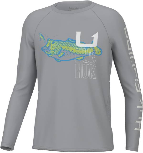 HUK Youth Pursuit Bass Solar Long Sleeve Shirt product image