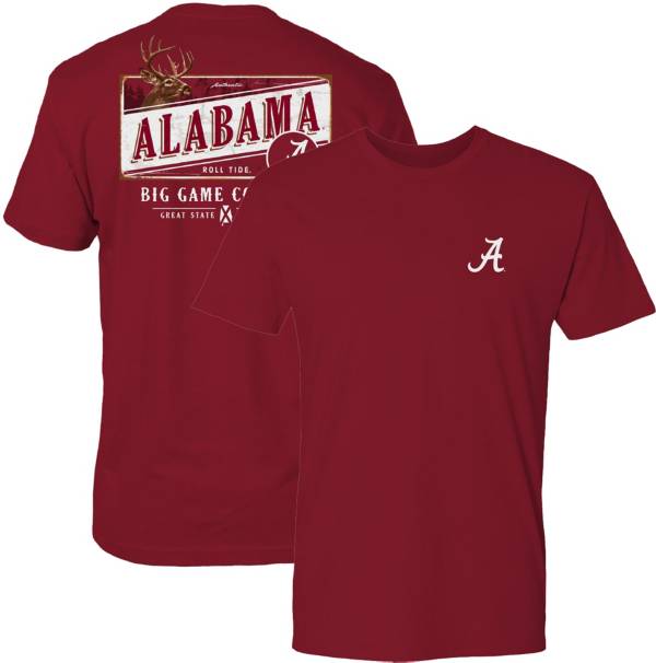 Great State Clothing Men's Alabama Crimson Tide Crimson Big Game T