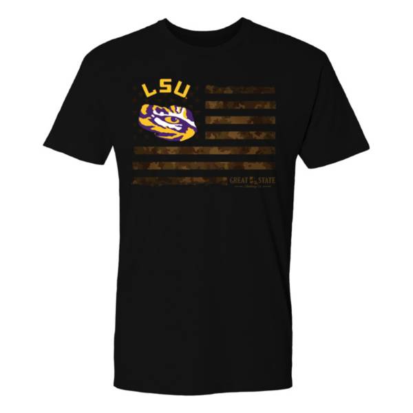 Great State Clothing Men's LSU Tigers Black Whiskey Label T-Shirt ...