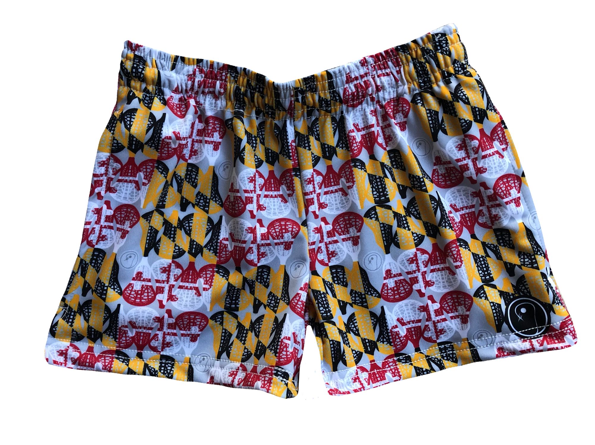 LAX SO HARD Girls' Maryland Flag Performance Lacrosse Shorts product image
