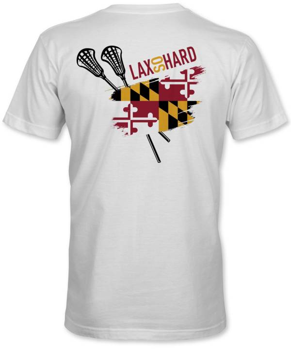 LAX SO HARD Adult Maryland Flag Lacrosse Short Sleeve T-Shirt product image