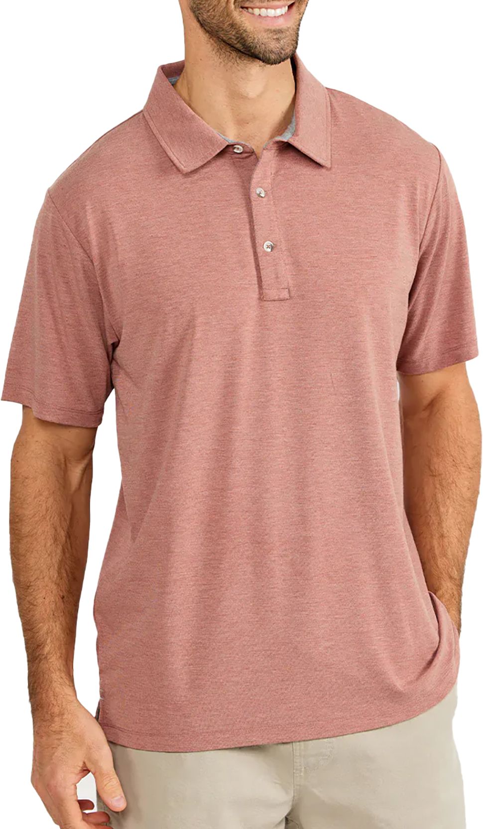 Free Fly Men's Bamboo Flex Polo International Shipping