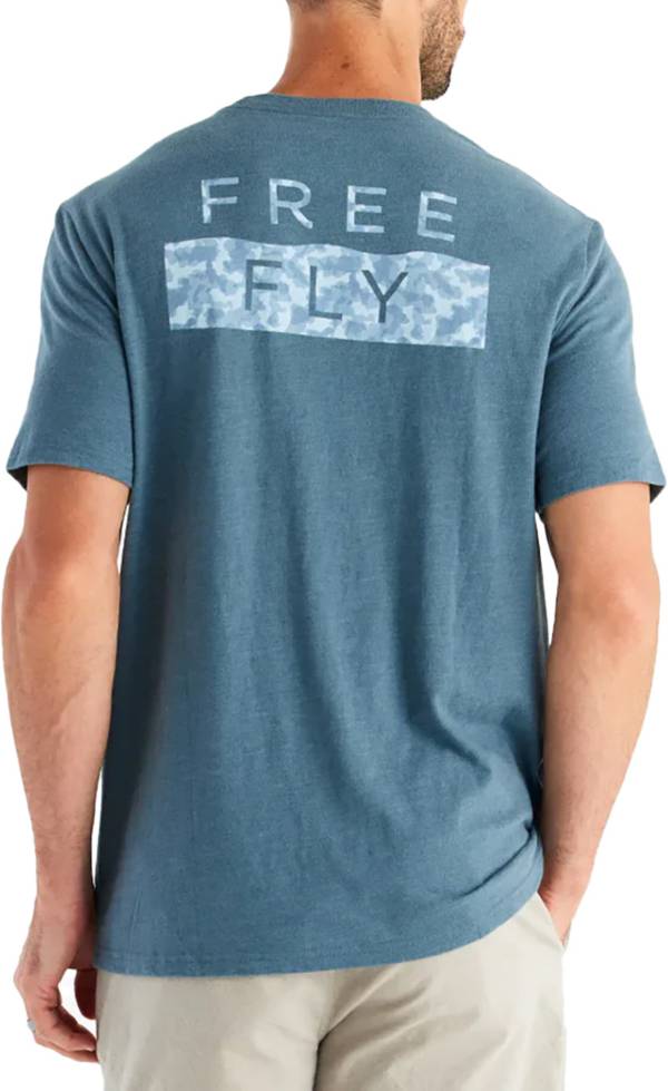 Free Fly Men's Wave Camo T-Shirt