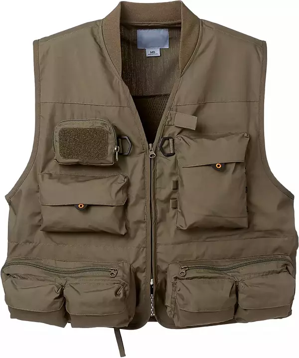 Jawbone Men's Multi Pocket Fishing Vest, XXL, Tarmac Green