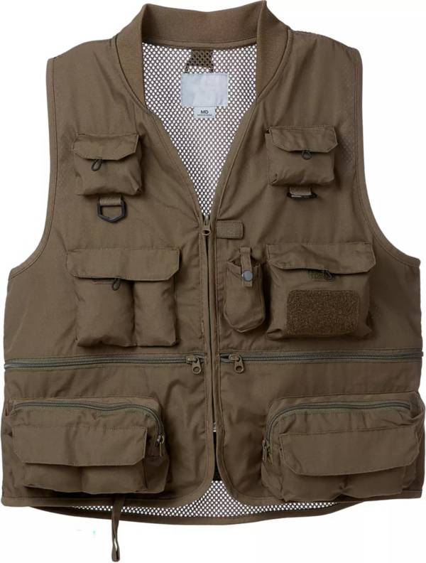 Jawbone Men's Mesh Back Fishing Vest, Large, Tarmac Green