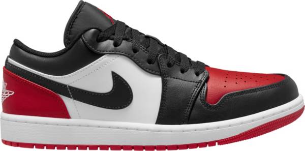 Aj1 low bred on sale toe