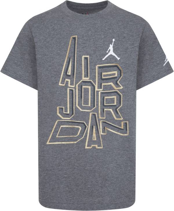 White and cheap gold jordan shirt