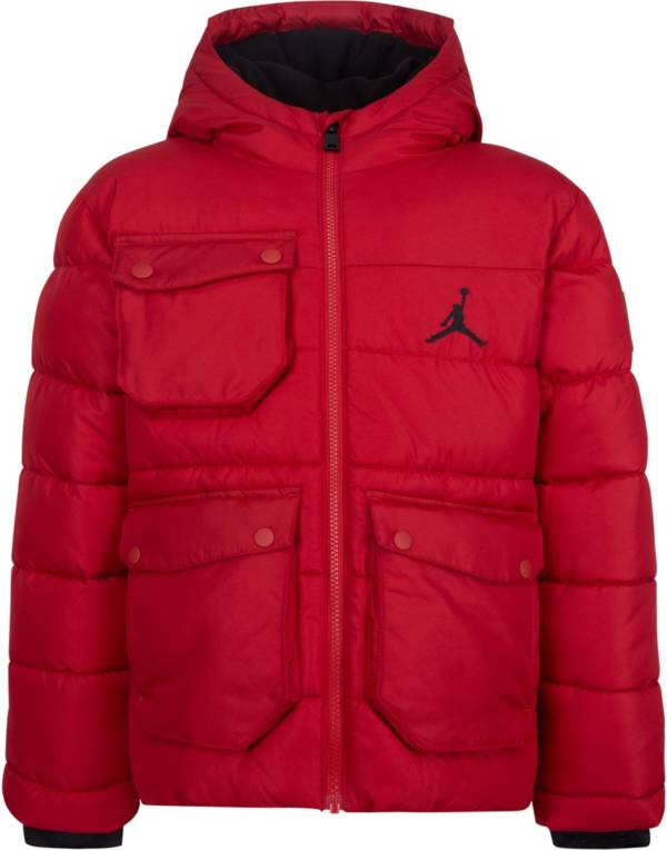 Jordan puffer outlet jacket red