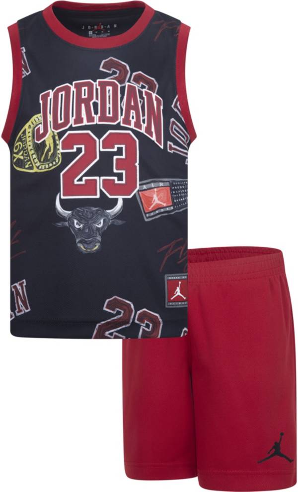 Jordan 23 black and cheap red jersey