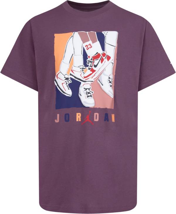 Boys purple jordan store shirt