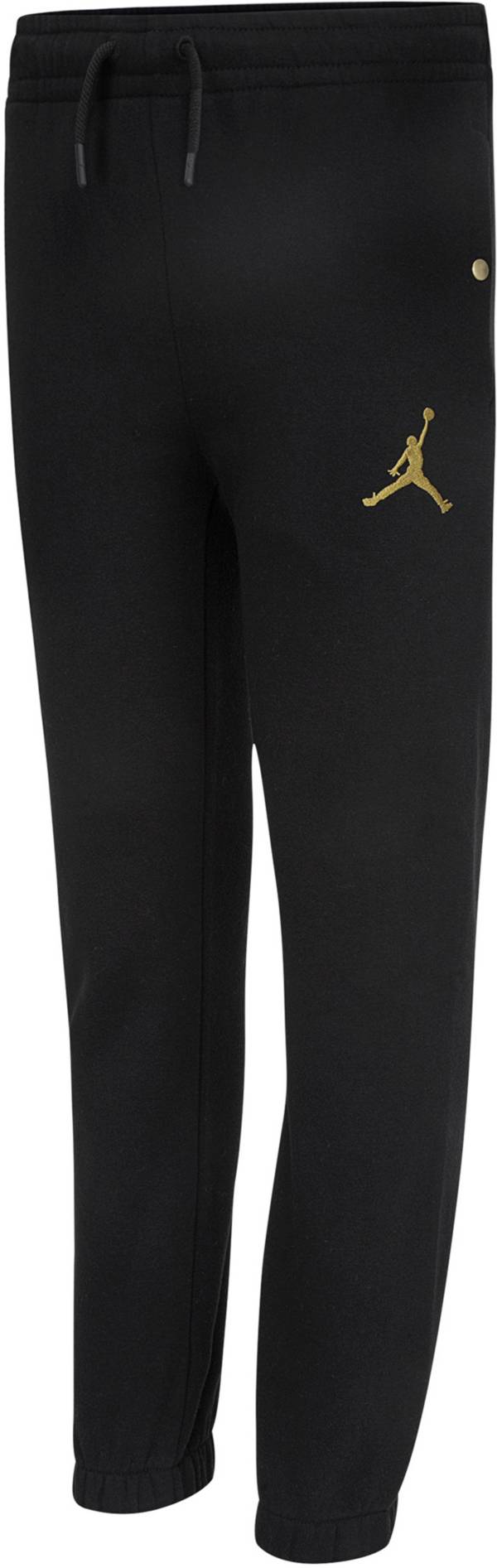 black and gold jordan pants