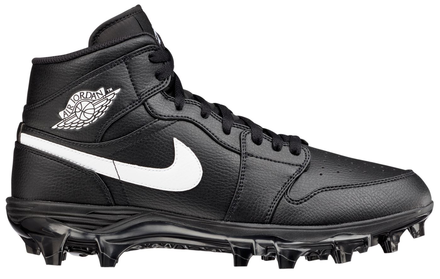 Jordan 1 Mid TD Cleat Black White