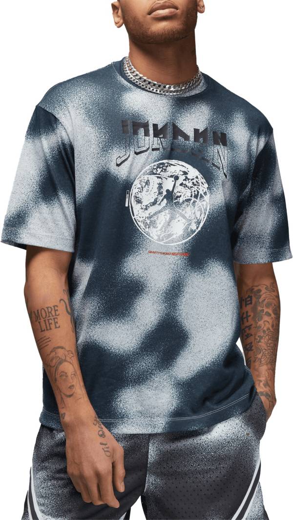 Grey Allover Print T shirt