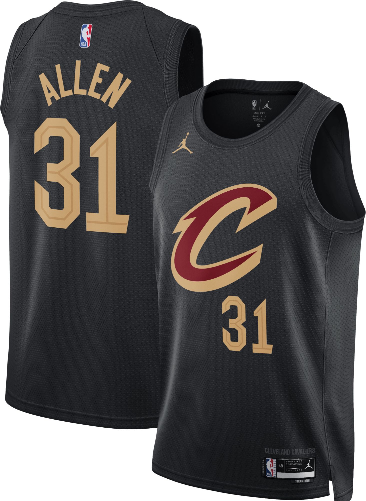 Jordan Adult Cleveland Cavaliers Jarrett Allen #31 Swingman Statement Jersey product image