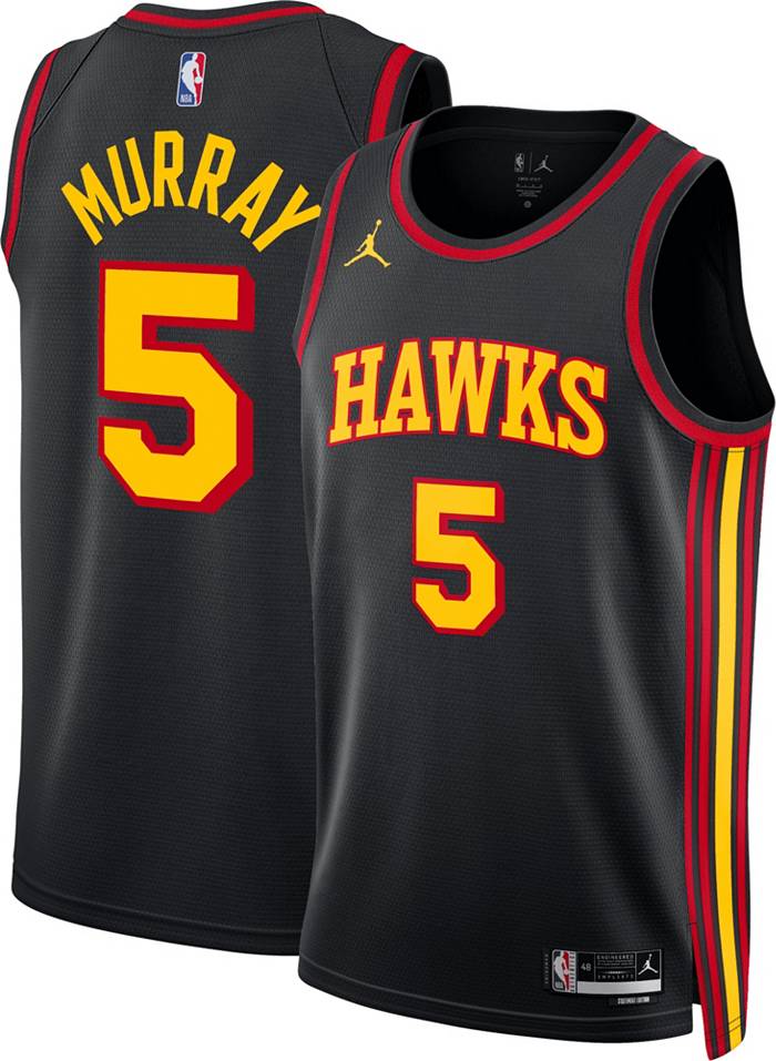 Dejounte Murray Atlanta Hawks Fanatics Authentic Game-Used #5 Black Jersey  vs. New Orleans Pelicans on November 5, 2022 - 22 Pts, 10 Reb, 11 Ast -  Size 46+4