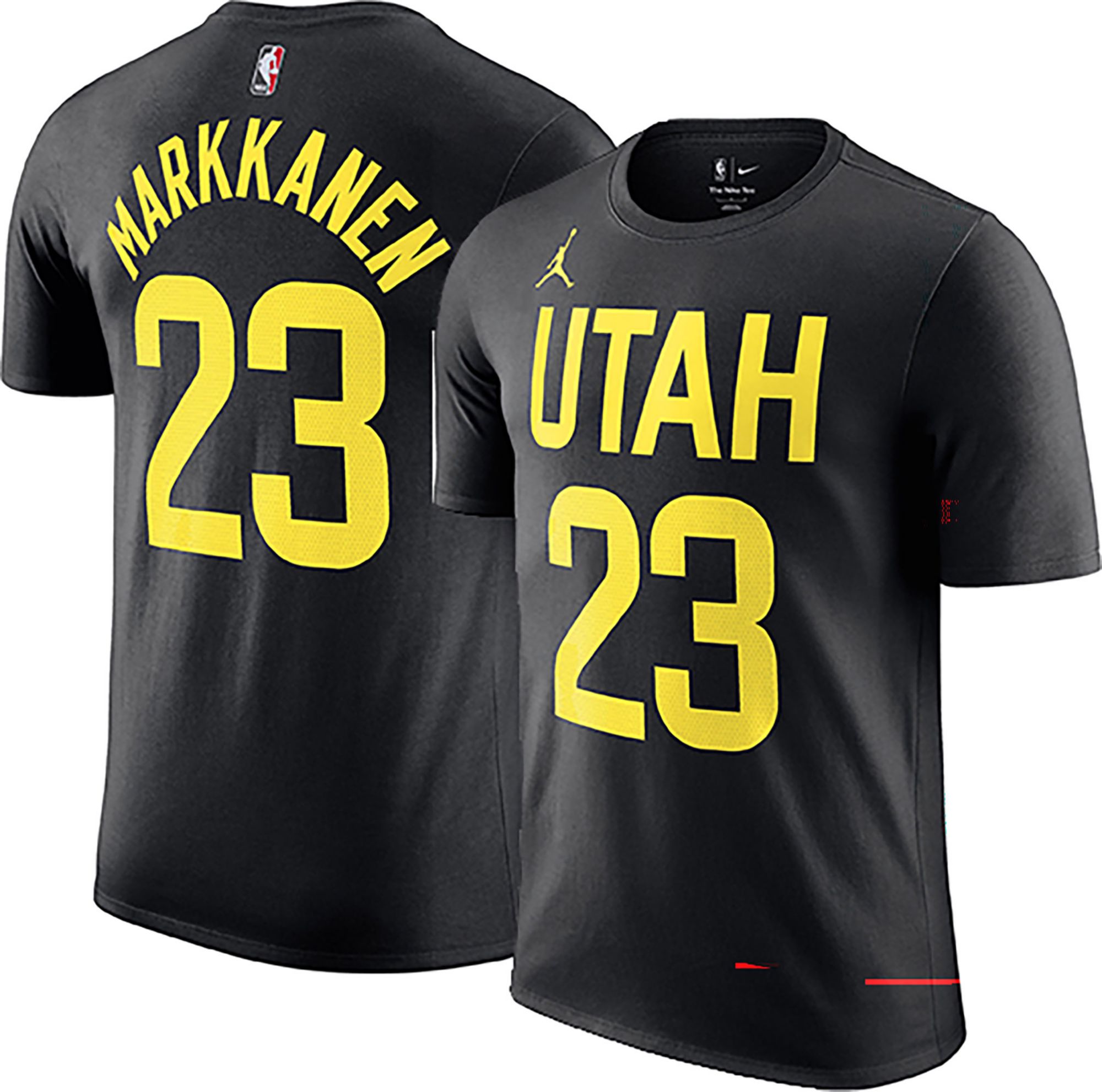 Nike Men's Utah Jazz Lauri Markkanen #23 Black T-Shirt product image