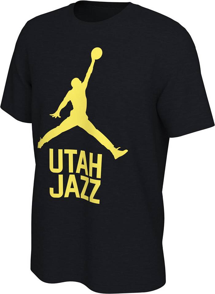 47 Men's Utah Jazz Black Linear Franklin Long Sleeve T-Shirt, Small