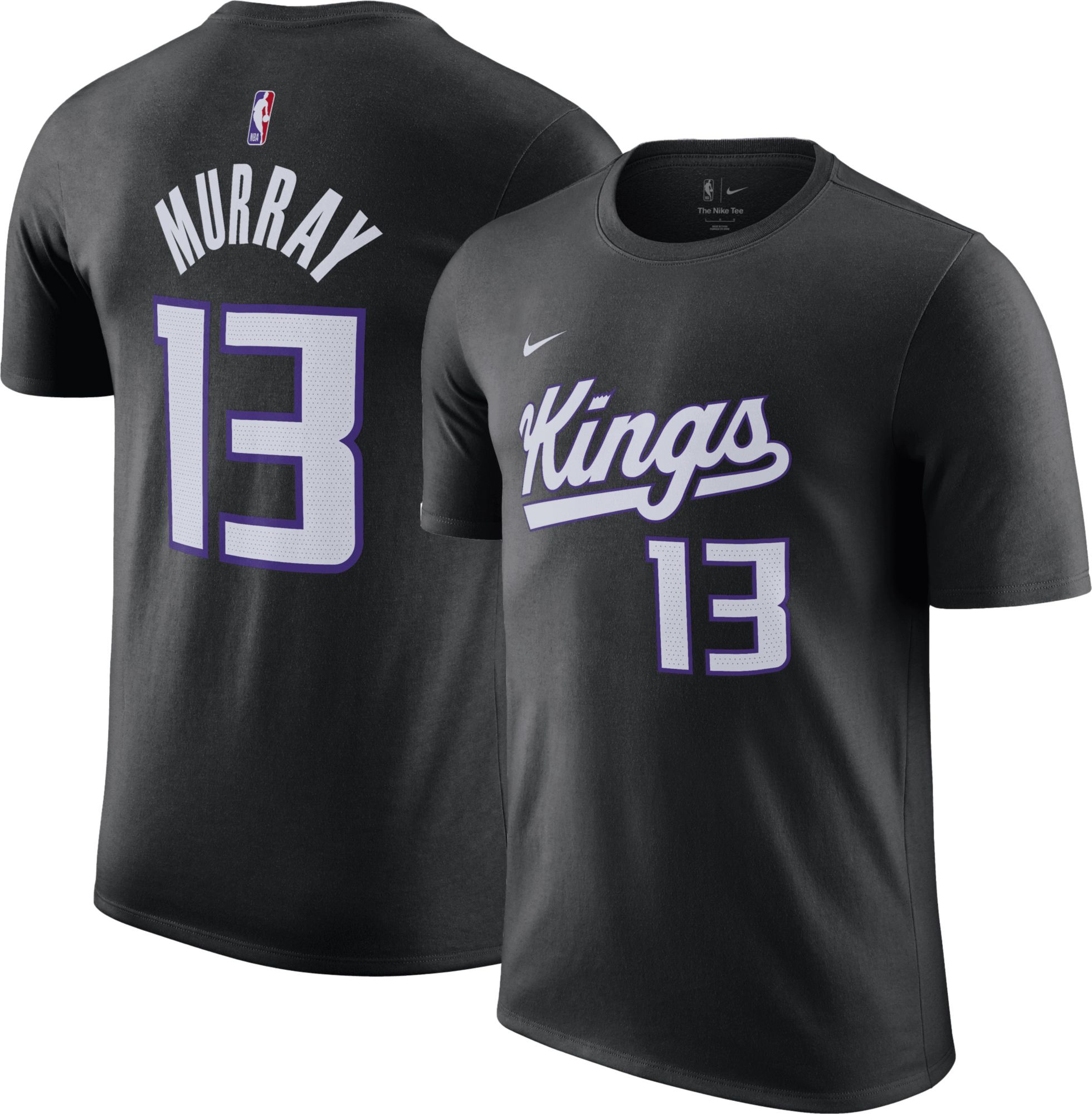 Nike Men's Sacramento Kings Keegan Murray #13 Black T-Shirt product image