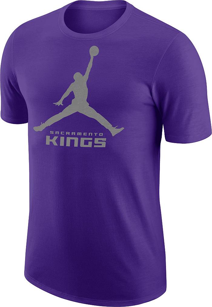 Men's Nike Jordan Sacramento Kings De'Aaron Fox Black Swingman Jersey Size L