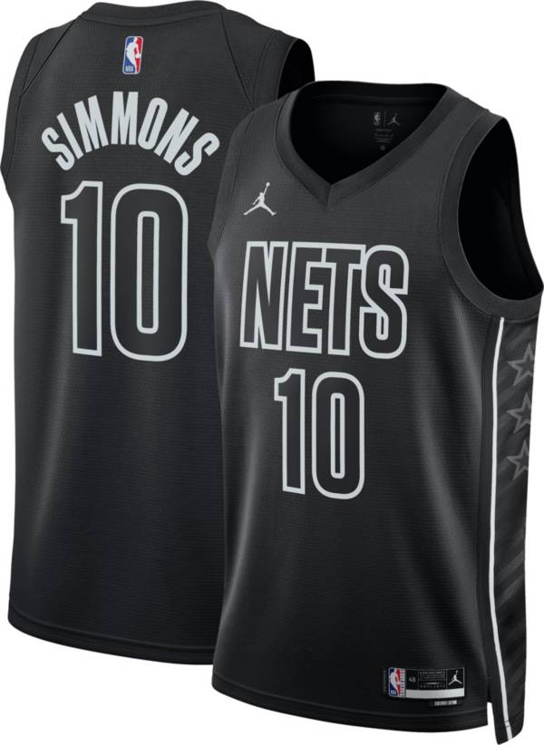 Brooklyn Nets Ben Simmons 10 Black 2022-23 Statement Edition Men Jersey -  Bluefink