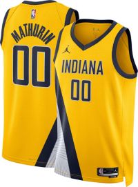Jordan Adult Indiana Pacers Bennedict Mathurin #00 Statement Jersey