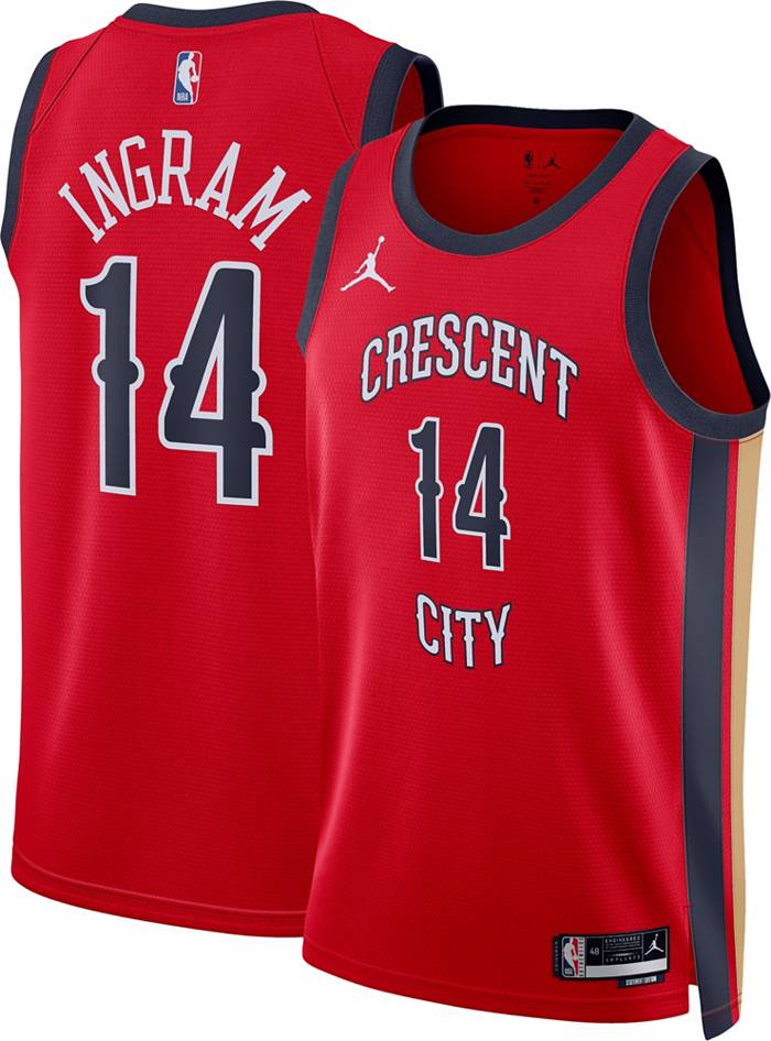 Dick's Sporting Goods Nike Men's New Orleans Pelicans CJ McCollum #3 Red  Dri-FIT Swingman Jersey