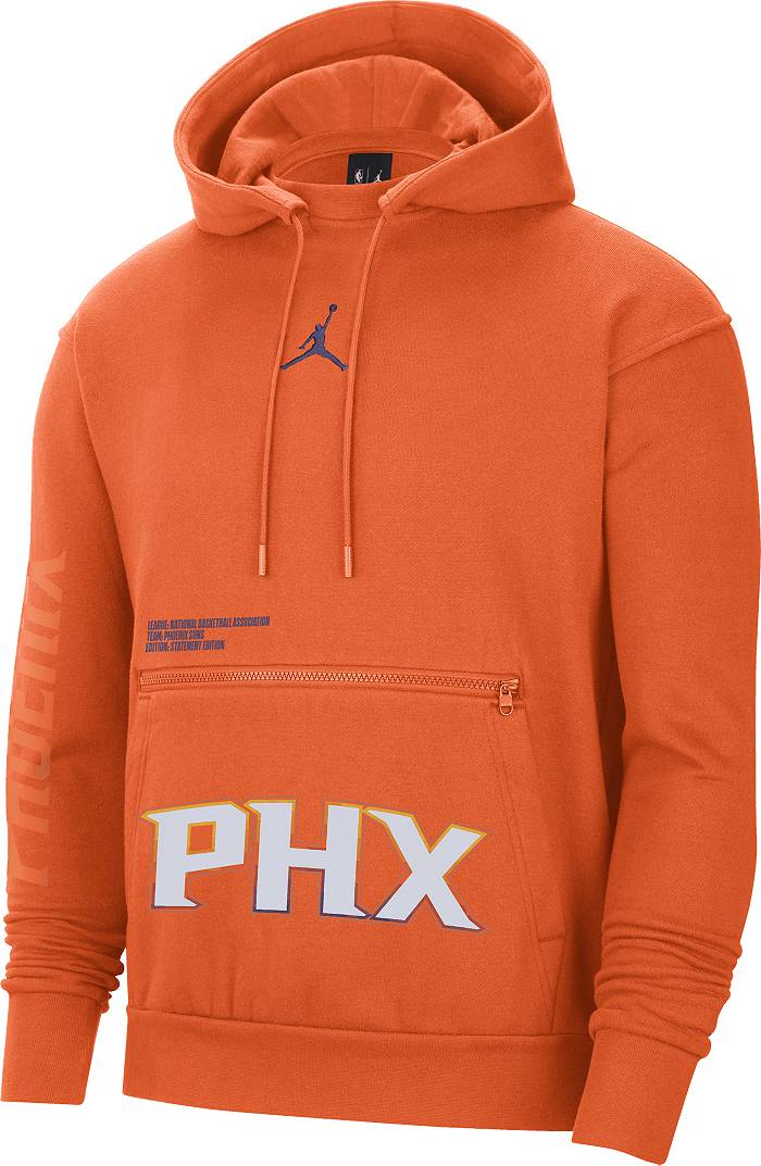 Nike Men's Phoenix Suns Orange Courtside Fleece Hoodie, Medium